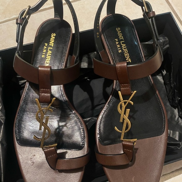 Saint Laurent sandals, never worn. - Picture 5 of 10